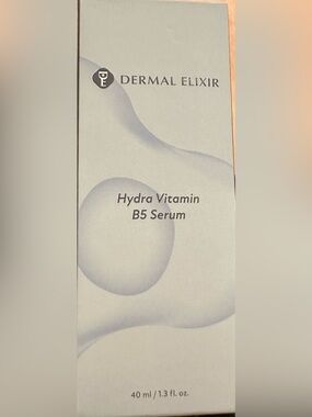 Dermal Elixir Hydra Vitamin B5 Serum NIB Retail $40
